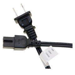 Notebook/Laptop Power Cord, NEMA 1-15P to C7, Polarized, 15 ft