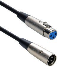 XLR Audio Extension Cable, balanced, XLR Male to XLR Female, 50 foot