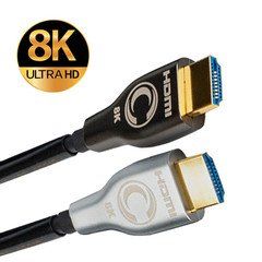 Plenum Ultra-High-Definition Active Optical Cable (AOC) HDMI, 48 Gbps, 4K120 / 8K60 / 10K, HDMI-A Male to HDMI-A Male, 12.5 meter (~41ft)