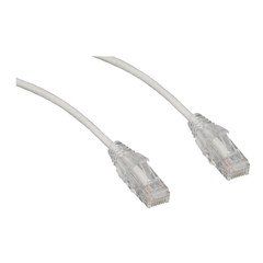 Slim Cat6a White Copper Ethernet Cable, 10 Gigabit, Snagless/Molded Boot, 500 MHz, 5 foot