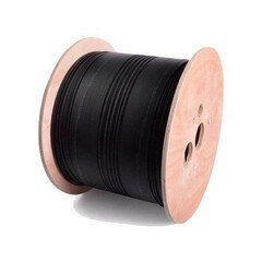 48 Fiber Indoor/Outdoor Fiber Optic Cable, Multimode 50/125, Corning Clear Curve OM3, 10 Gbit, Black, Riser Rated, Spool, 2000 foot