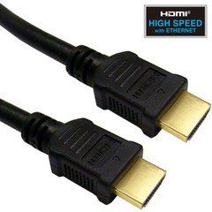 Plenum HDMI Cable, 1080p@60Hz, High Speed w/ Ethernet, CMP, HDMI Male, 24 AWG, 35 foot