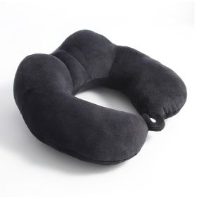 U-shape Pillow Pp Cotton Memory Foam (Option: Black Memory Foam-U Pillow)