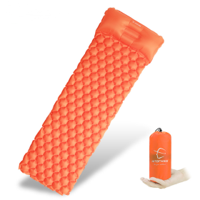 Outdoor Camping Inflatable Honeycomb Mattress Tent Sleeping Mat (Option: Orange)
