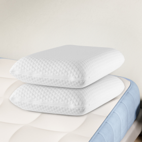 Memory Foam Pillow, Detachable Washable Pillowcase, Odorless, Ergonomic Pillow, Full Sleeping Position, Cervical Support Pillow (Option: 2 pack)