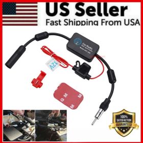 Car Auto Stereo FM & AM Radio Signal Antenna Aerial Signal Amp Amplifier Booster (Option: Default Title)