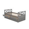 Multi-Functional Daybed with Drawers and Trundle