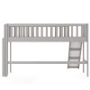 Twin Size Low Loft Bed with Ladder and Slide