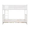 Twin-Over-Twin Bunk Bed with Ladders and Two Storage
