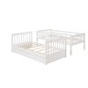 Twin-Over-Twin Bunk Bed with Ladders and Two Storage