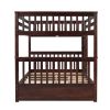 Full-Over-Full Bunk Bed with Ladders and Two Storage Drawers