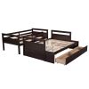 Twin over Full Bunk Bed with Storage