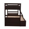 Twin over Full Bunk Bed with Storage