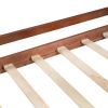 Twin Size Low Loft Wood House Bed with Two Drawers