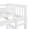 Twin-Over-Twin Bunk Bed with Ladders and Two Storage