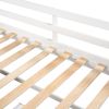 Twin size Loft Bed with Two Shelves and Two drawers