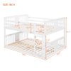 Full Over Full Bunk Bed with Ladder