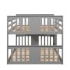 Full Over Full Bunk Bed with Ladder