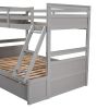 Twin over Full Bunk Bed with Storage