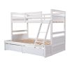 Twin over Full Bunk Bed with Storage