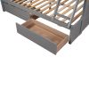 Twin over Full Bunk Bed with Storage