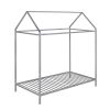 House Bed Frame Twin Size ;  Kids Bed Frame Metal Platform Bed Floor Bed for Kids Boys Girls No Box Spring Needed