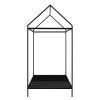 House Bed Frame Twin Size ;  Kids Bed Frame Metal Platform Bed Floor Bed for Kids Boys Girls No Box Spring Needed