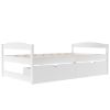 Twin size platform bed, with two drawers