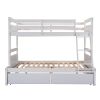 Twin over Full Bunk Bed with Storage