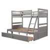Twin over Full Bunk Bed with Storage