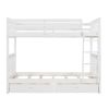 Twin-Over-Twin Bunk Bed with Ladders and Two Storage