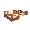 Twin-Over-Twin Bunk Bed with Ladders and Two Storage