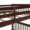 Full-Over-Full Bunk Bed with Ladders and Two Storage Drawers