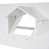 Full Size House Bed Wood Bed with Twin Size Trundle