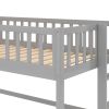 Twin Size Low Loft Bed with Ladder and Slide