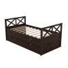 Multi-Functional Daybed with Drawers and Trundle