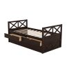 Multi-Functional Daybed with Drawers and Trundle