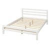 Wood platform bed with two drawers,