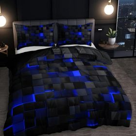 Abstract Grid Series Quilt Cover Digital Printing Bedding (Option: 6 Style-140 X210 Two Pieces)