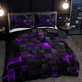 Abstract Grid Series Quilt Cover Digital Printing Bedding (Option: 2 Style-173 X218 Two Pieces)